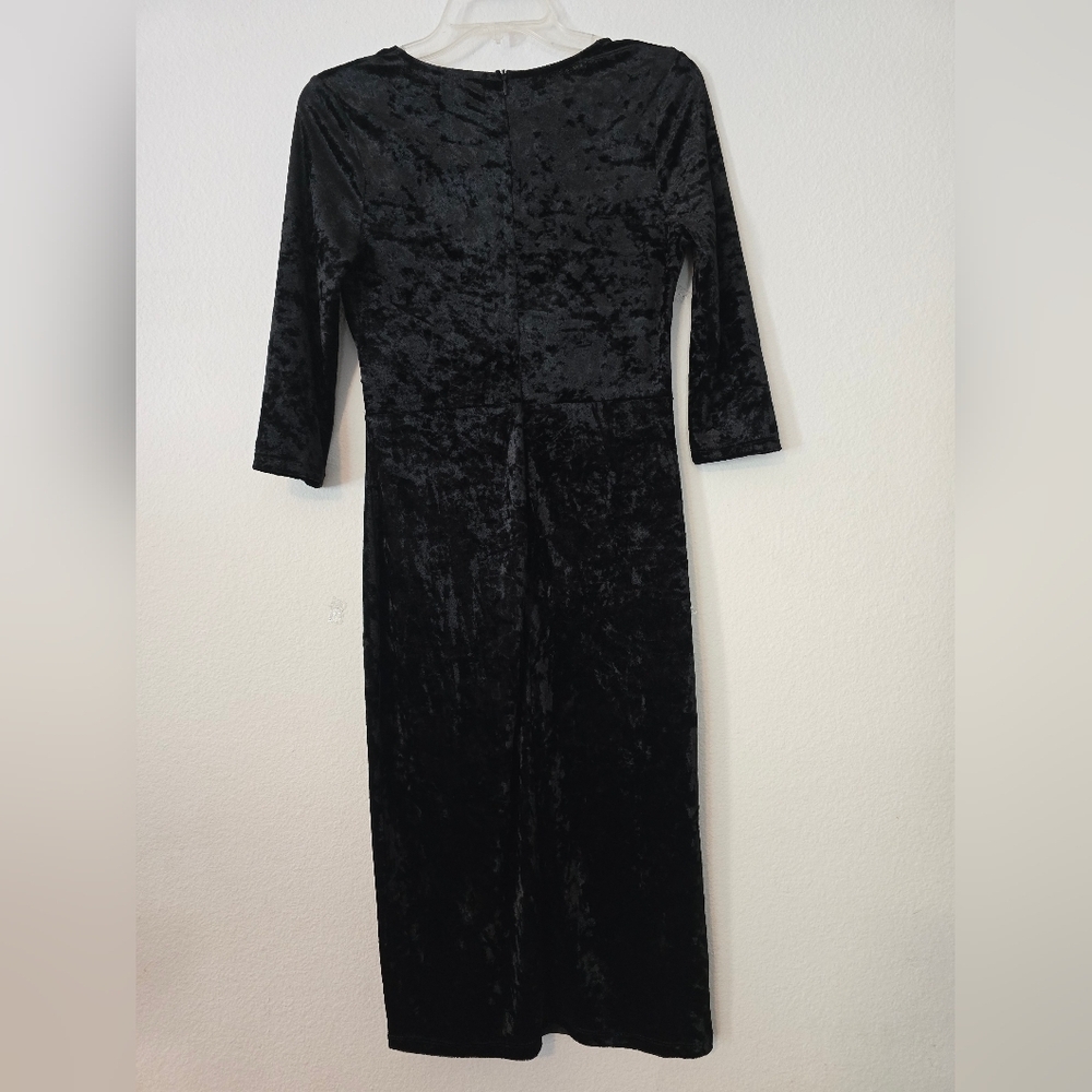 Joe and Elle Womens Dress large Black Velvet Cocktail Ladies - Picture 2 of 8